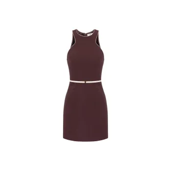 Elisabetta Franchi Contrasting Belt Dress