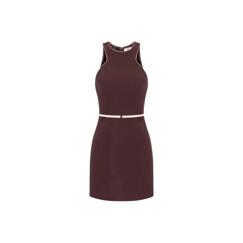 Elisabetta Franchi Contrasting Belt Dress-0