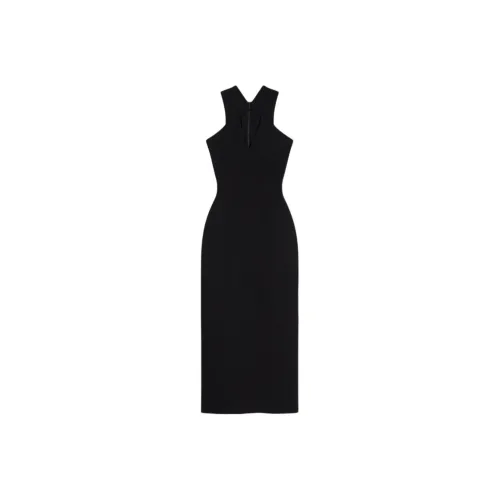 SCANLAN THEODORE Crepe Knit Strapping Dress Sleeveless Dress Women's Black