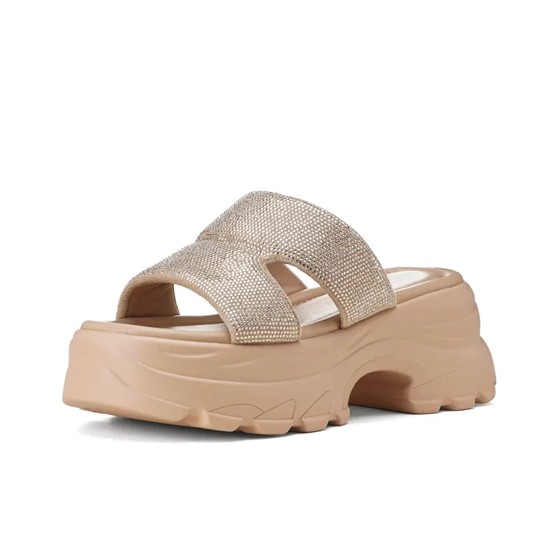 GOLDLION PU Polyurethane Cushioning Slide Slippers Women's-7