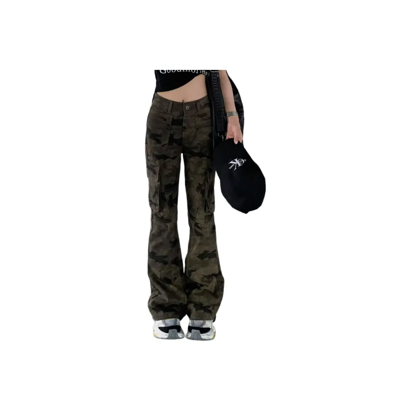 BENGEN Jeans Women's Camouflage-6