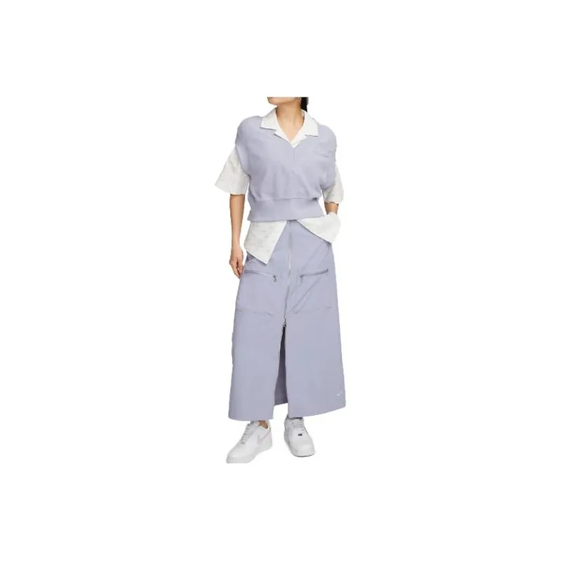 Nike Casual Long Skirts Women's Purple-0