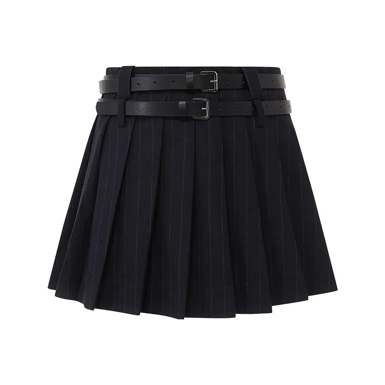 D'zzit Casual Short Skirts Women's Dark Blue-0