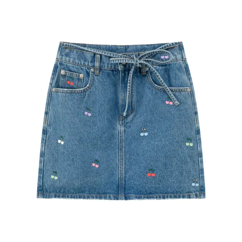 CHUU Denim Short Skirts Women's Denim Blue