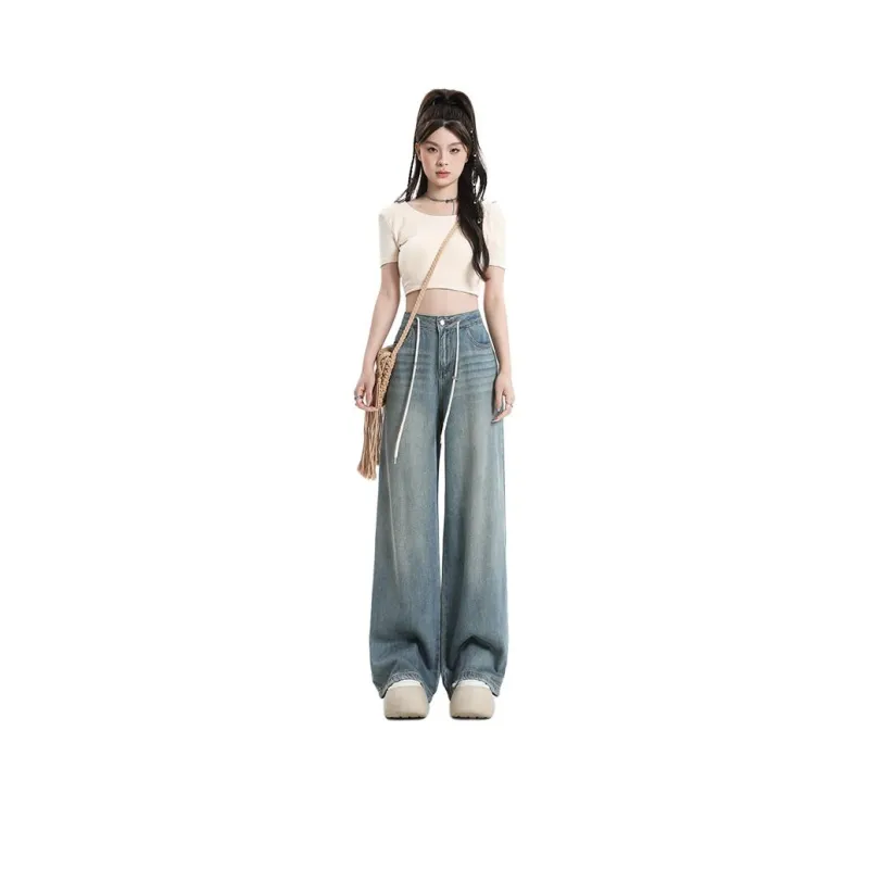 YINLEI Jeans Women's Blue-0
