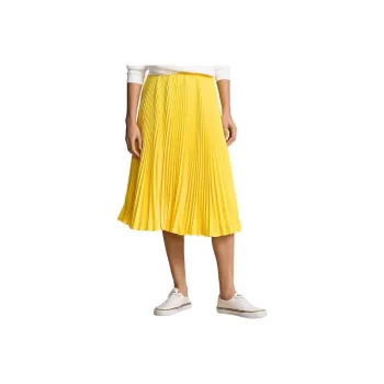 Polo Ralph Lauren SS24 Casual Long Skirt Women's Green Purple Yellow