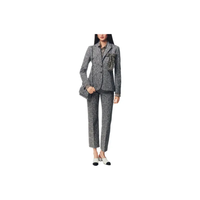CHANEL 25P Suit Trouser Women's Gray-0