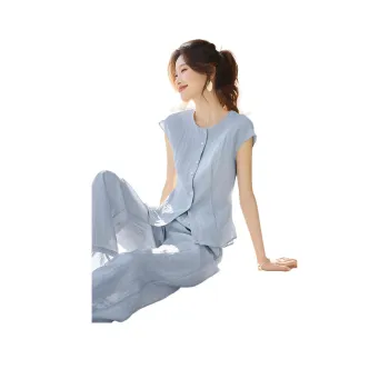 Mo Han Yi Mei Casual Suit Women's Blue