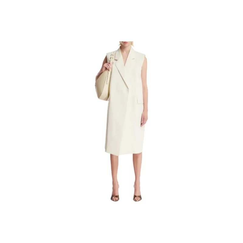 TOTEME Sleeveless Straight Hem Blazer-0