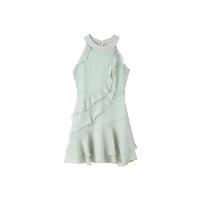 SECFLY OFFICIAL Sleeveless Dress Women's Gray Green-0