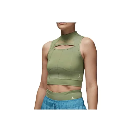 JORDAN Sleeveless Sports Shirts Women's Green