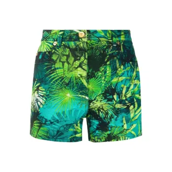 VERSACE Denim Shorts Women's Green