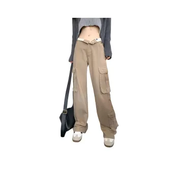 YINLEI Jeans Women's Khaki