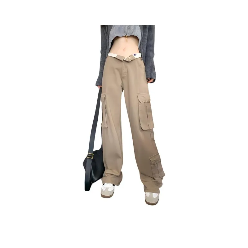 YINLEI Jeans Women's Khaki-0