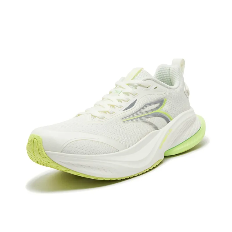 361° Shock Absorbers Slip Resistant Breathable Low Top Casual Running Shoes Men's Feather White-1