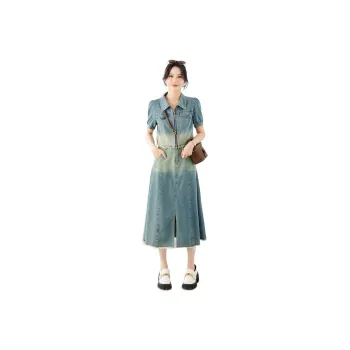 TERRE BLEUE Skirt Set Women's Denim Blue