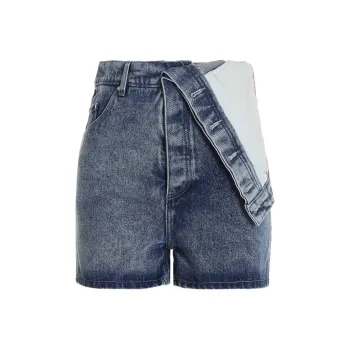 Y/Project Foldover waist Denim Shorts