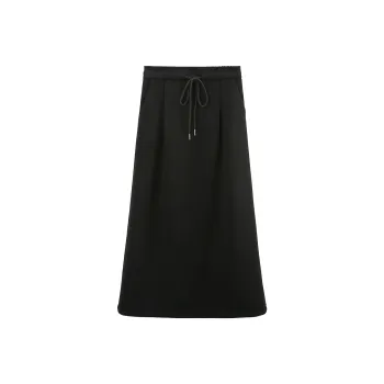 A Paradise For Awakening Casual Long Skirts Women's Black