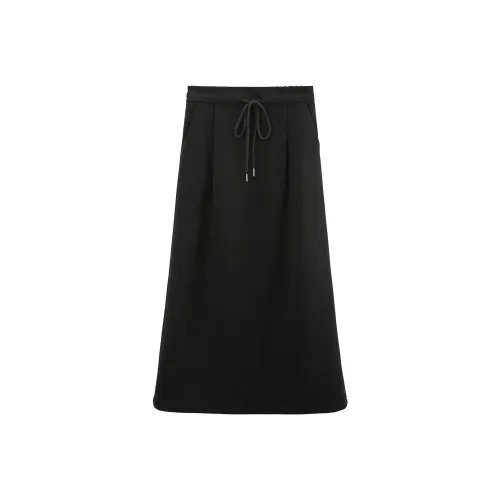 A Paradise For Awakening Casual Long Skirts Women's Black