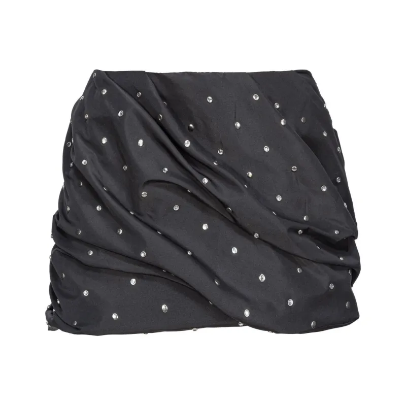 PINKO Embellished Drapped Skirt-0