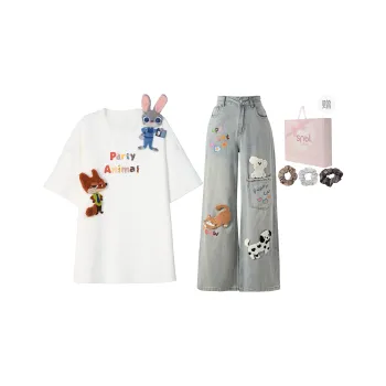 SNBL Casual Suit Women's T Shirt+Jeans