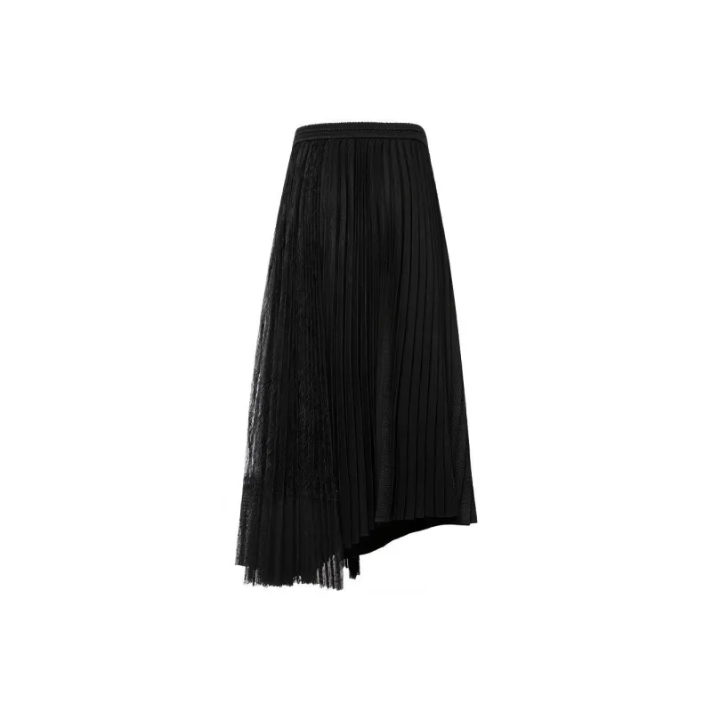 MEIYANG Casual Long Skirts Women's Black-0