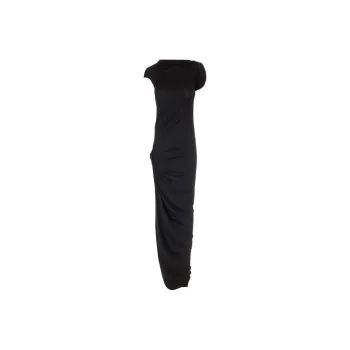 RICK OWENS Asymmetric Jersey Maxi Dress