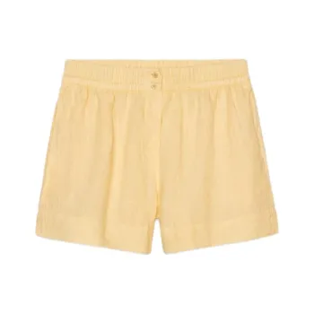 ZARA ZW Series Casual Shorts Women's Light Yellow