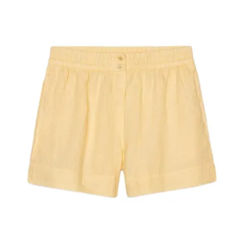 ZARA ZW Series Casual Shorts Women's Light Yellow