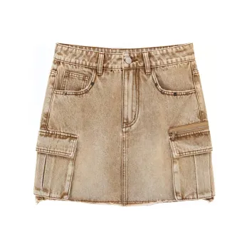 CHUU Casual Short Skirts Women's Desert Brown