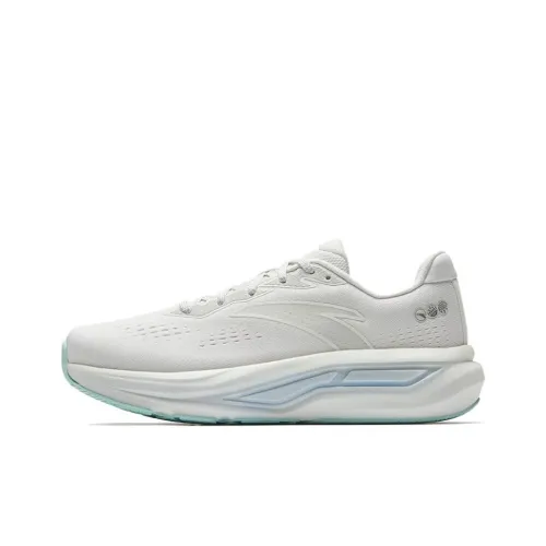 Anta Shock Absorbers Rebound Low Top Casual Running Shoes Women's White Blue