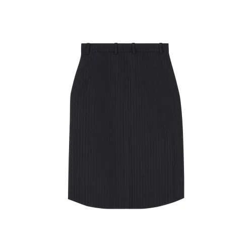 Balenciaga SS23 Casual Long Skirt Regular Fit Women's Black