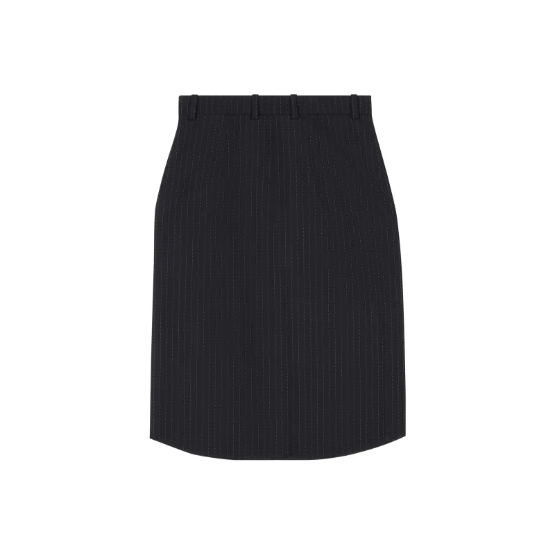 Balenciaga SS23 Casual Long Skirt Regular Fit Women's Black-0