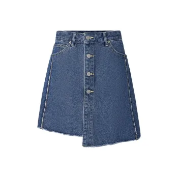 Lee Denim Short Skirts Women's Blue