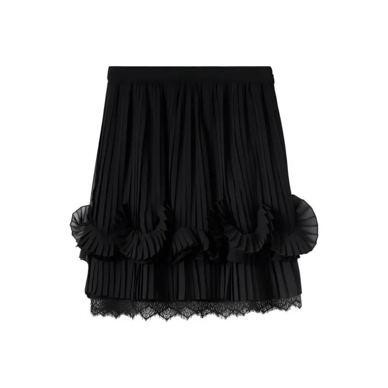 Burberry Casual Short Skirts Women's Black-0
