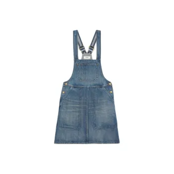 CELINE FW22 Denim Short Skirts Women's Denim Blue