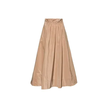 ASPESI Francine Gathered Midi Skirt