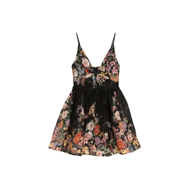 Zimmermann Pavilion V-Neck Mini Dress-0