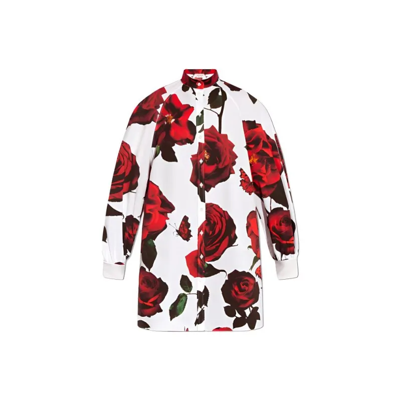 Alexander McQueen SS24 Long-Sleeved Dresses Women's White-0
