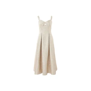 BESIONIA SS25 Slip Dresses Women's Gold