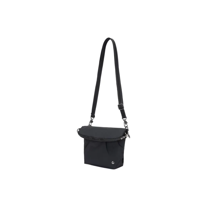PACSAFE Recycled Nylon Shoulder Bag Women's Black-1