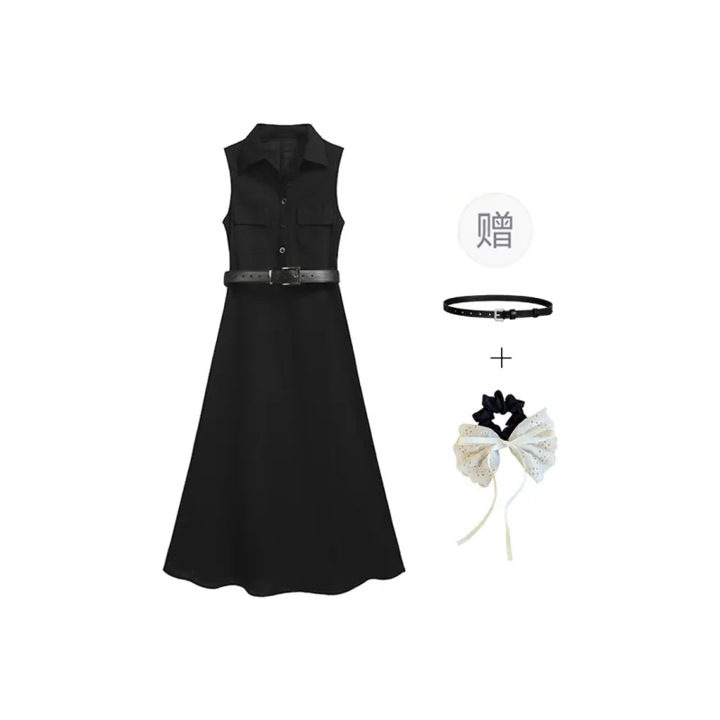 PAVEA Sleeveless Dresses Women's-5