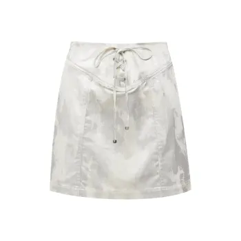 ONLY Casual Short Skirts Women's Fuliya Pattern Silver