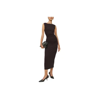 REFORMATION Benson Knit Dress Sleeveless Dress Women's Blackcurrant