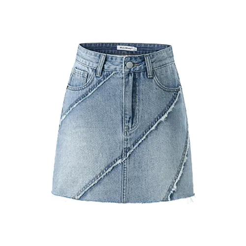 MacyMccoy Denim Short Skirts Women's Blue