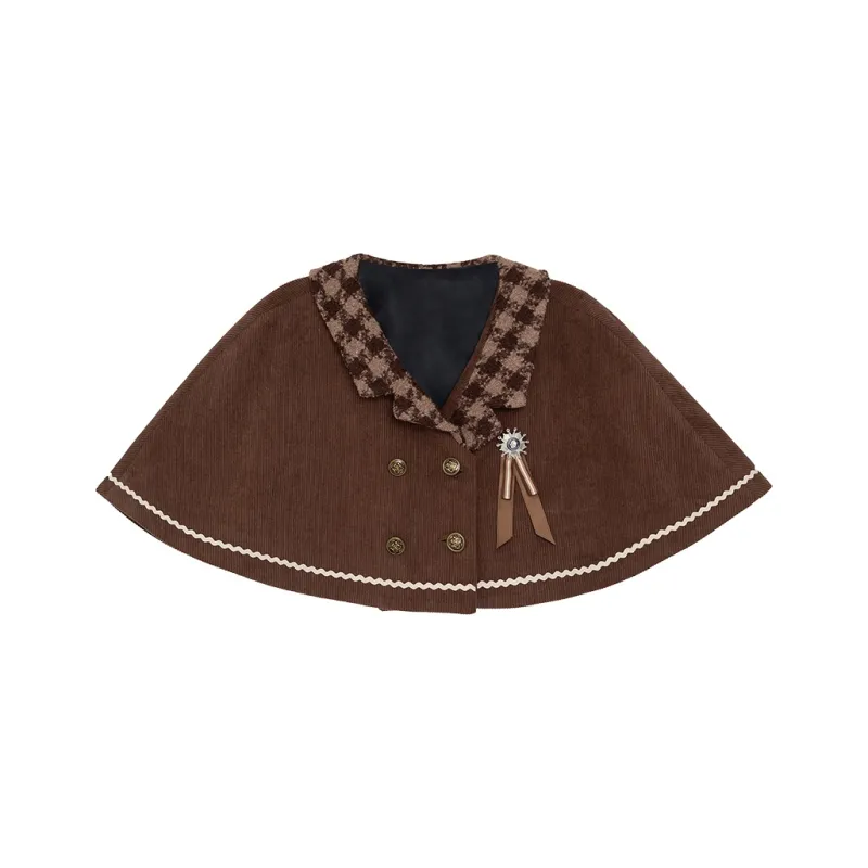 LALAJK Haily Cloak Shirt Suspender Skirt Fall And Winter Maillard Style Skirt Set Women's-3