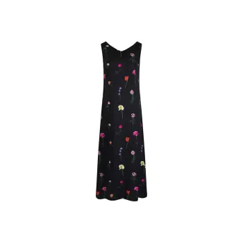 A LIFE ON THE LEFT Sleeveless Dress Women's Black Rose Beauty