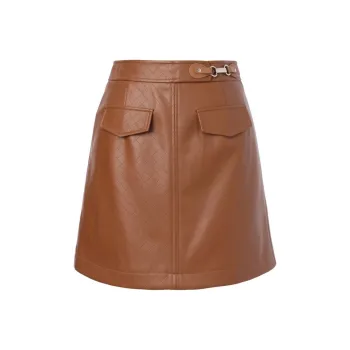 XII BASKET Casual Short Skirts Women's Caramel