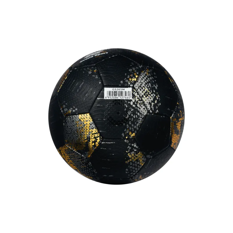 ProSelect Size 5 Soccer PU Machine Stitched Soccer Ball Unisex Black-3