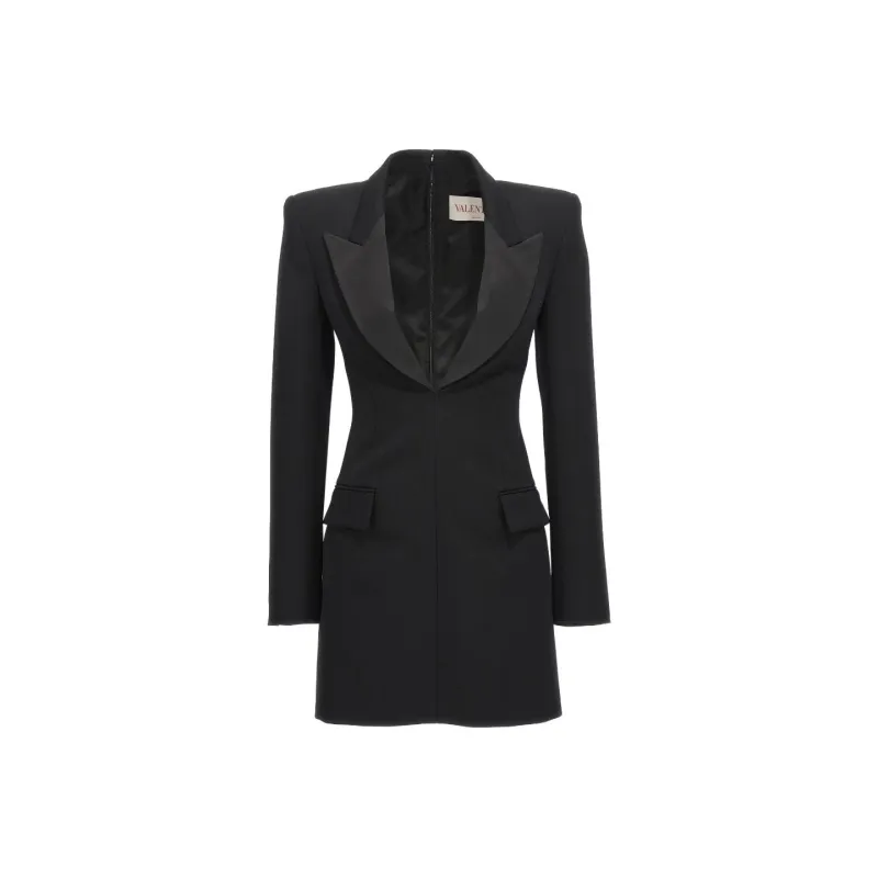 Valentino Long Sleeved Dress Women's Black-0
